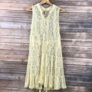 Free people ivory lace dress